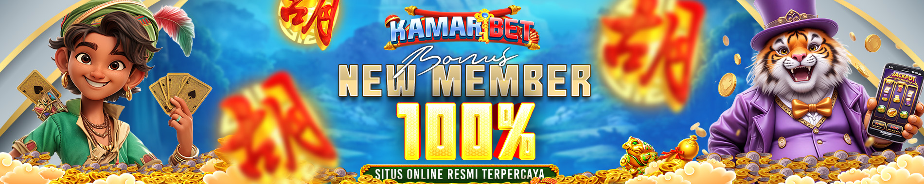 KAMARBET -  Bonus New Member 100%